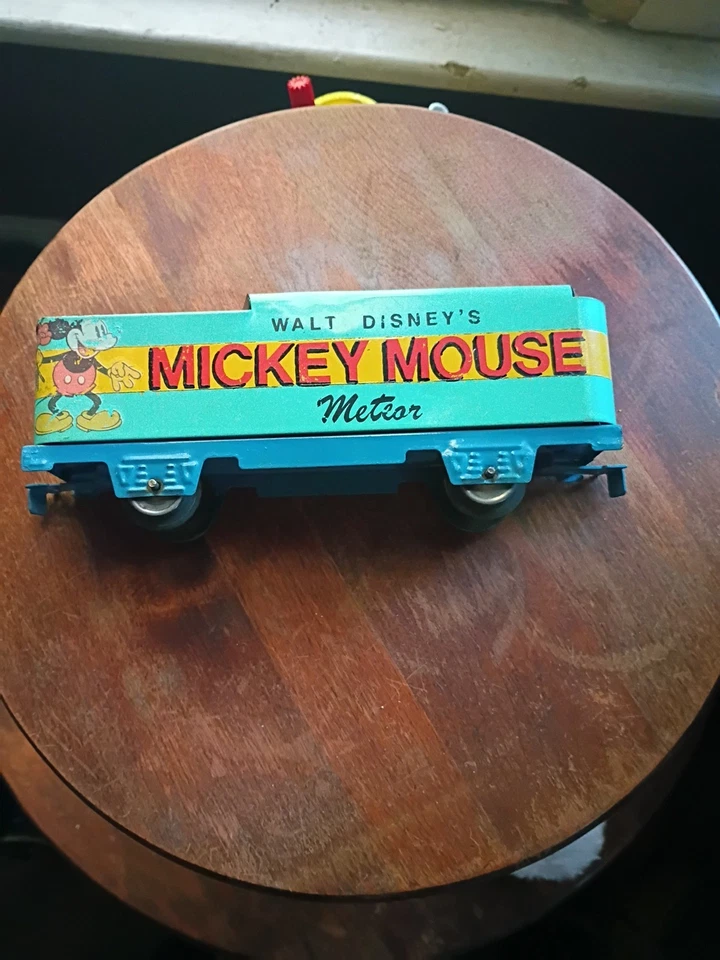 Juego Tren Mickey Mouse Marx Walt Disney Años 50 Vintage Juego de 4 Coches Foto 3 de 4