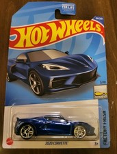 2022 Hot Wheels 2020 Corvette 106/250 HCW39 Factory Fresh 3/10 Blue
