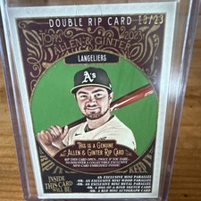 Topps Allen & Ginter Double Rip Card 2023 Langeliers Bleday Oakland Athletics 23