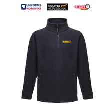 Dewalt Regatta 1/4 zip Work Fleece Jacket Embroidered Logo Winter Warm Unisex