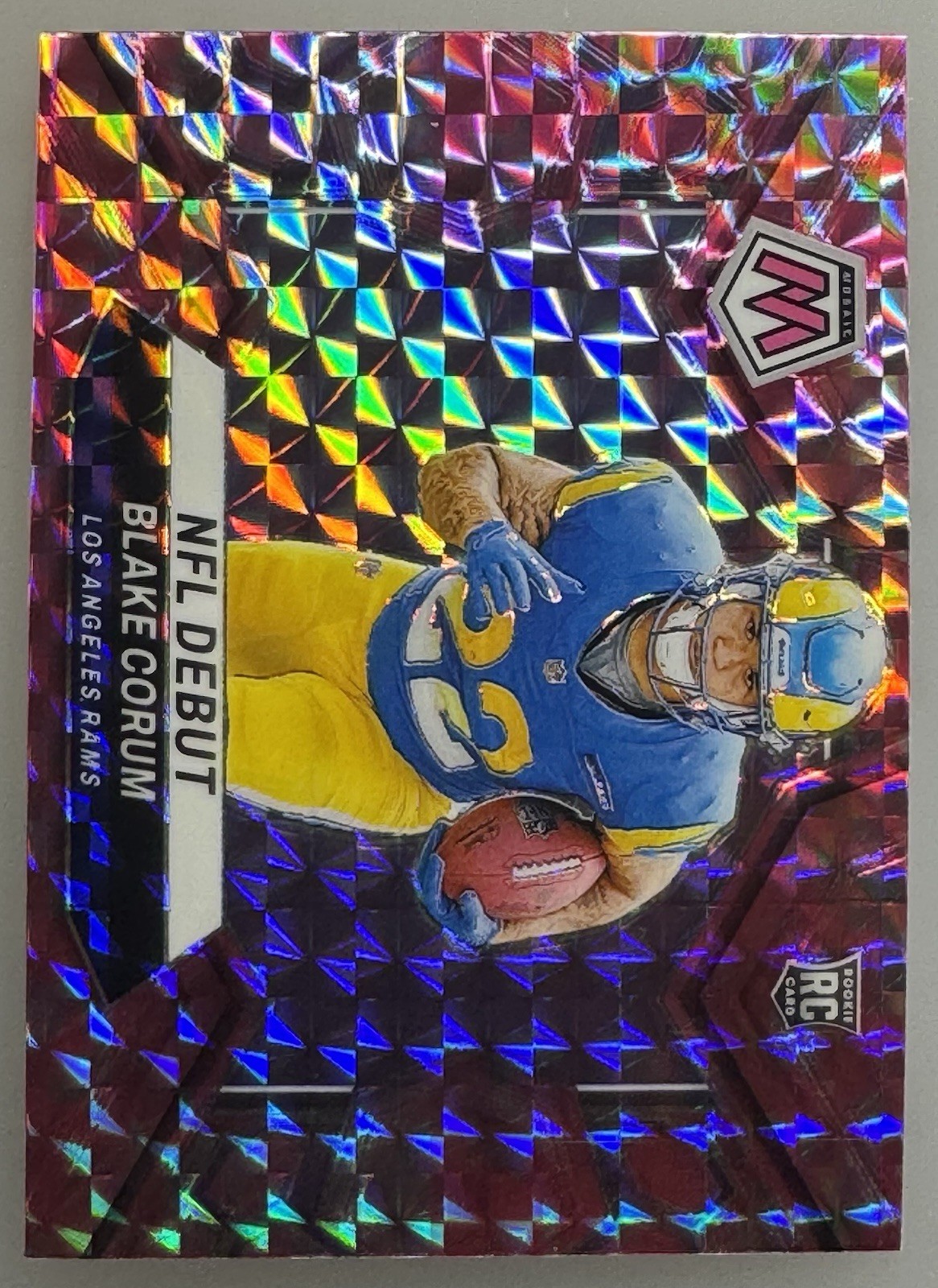 2024 Panini Mosaic - NFL Debut Blake Corum #278 Camo Pink Mosaic Prizm (RC)