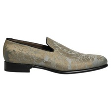 DOLCE & GABBANA Shoes Gold Floral Jacquard Slip On Loafers EU44 / US11 2930usd