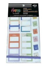 Happy Planner Reading Classic Sticker Sheets 651 Pcs 30 Sheets