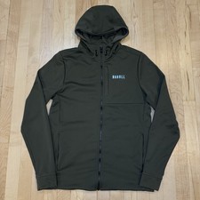 Chaqueta con Capucha NoBull Arctic Repel Cremallera Completa Talla Hombre’s M Verde Oliva Correr Usada en Excelente Condición