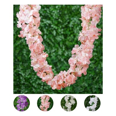 7 ft long 3D Chain Silk Hydrangea Wedding Party Garlands Flowers Decorations