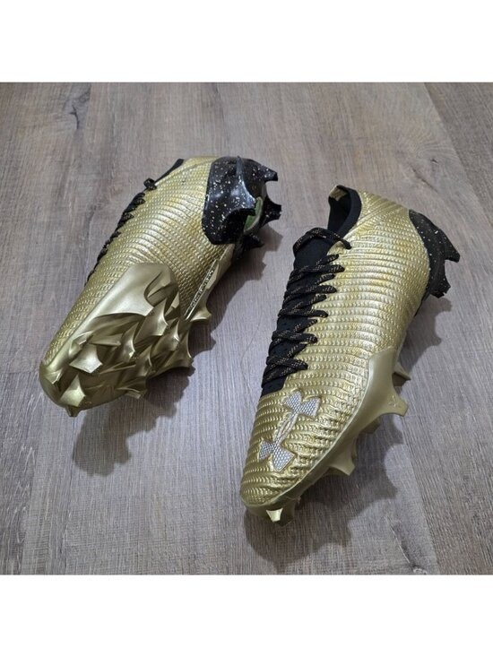 Under Armour Blur Pro GLDN CHLD Football Cleats Gold 3028218-777 Men 8.5 image 5