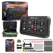 Touch Switch Panel 8 Gang For Universal Pickup UTV ATV 60A Auto Dimming Control