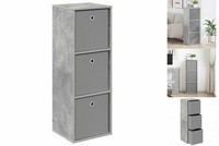 Sideboard Mit Schubladen Beton Grau 35X32X99,5 Cm