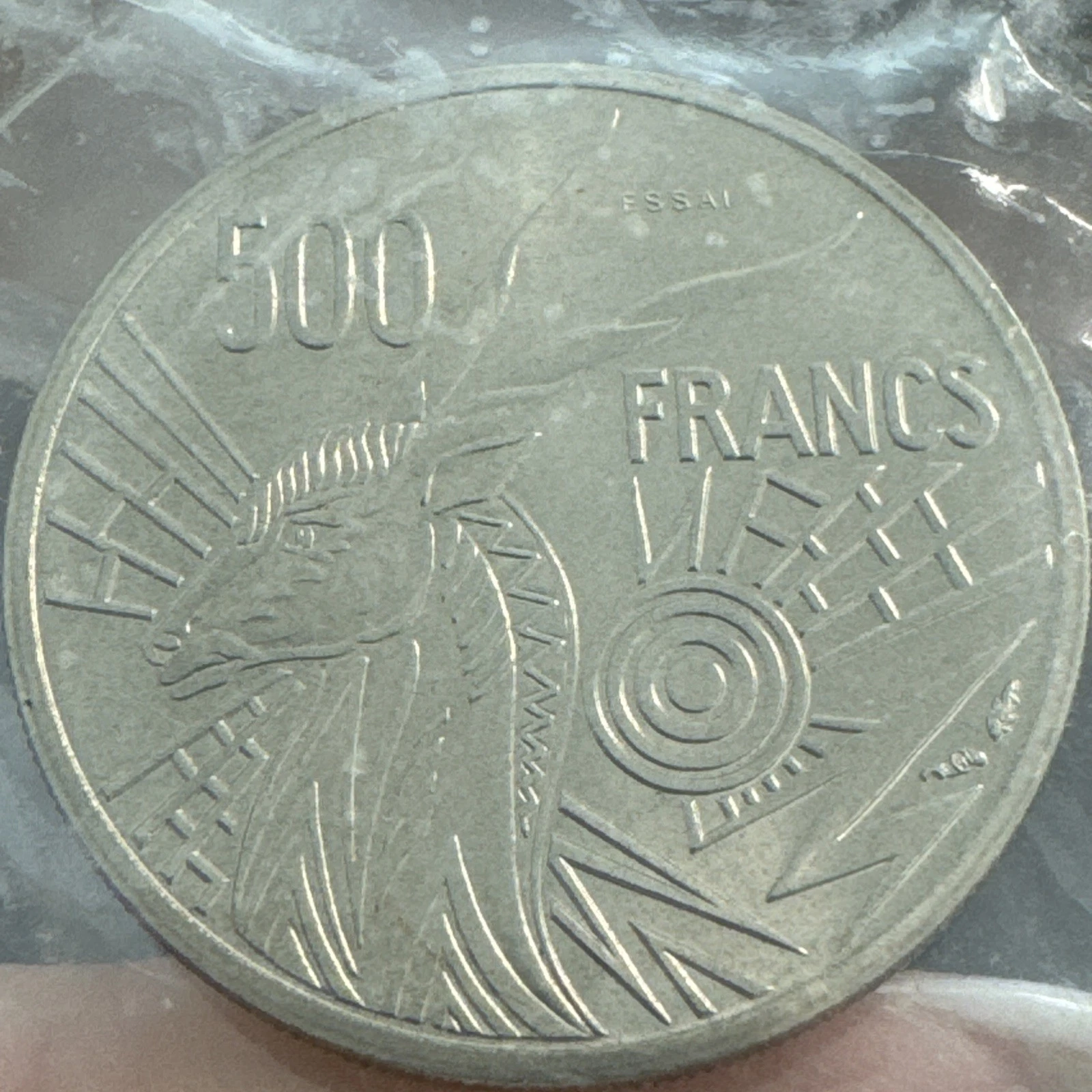 Pièce 500 Francs Monnaie De Paris Essai Banque Afrique Centrale 1976 D FDC