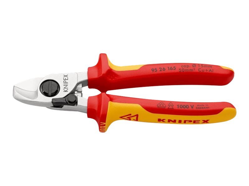 KNIPEX Diagonal cutting pliers insulated 165 mm max openng: 50 mm 95 26 165