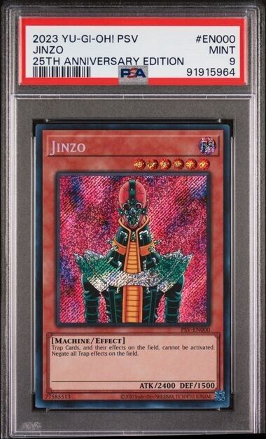 Yugioh Jinzo PSV-EN000 Secret Rare 25th Anniversary PSA 9 | eBay Yugioh Jinzo PSV-EN000 Secret Rare 25th Anniversary PSA 9 | eBay