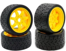 Powerhobby 1/8 Gripper Front Rear 42/54/100 Belted Tires Yellow Arrma LIMITLESS