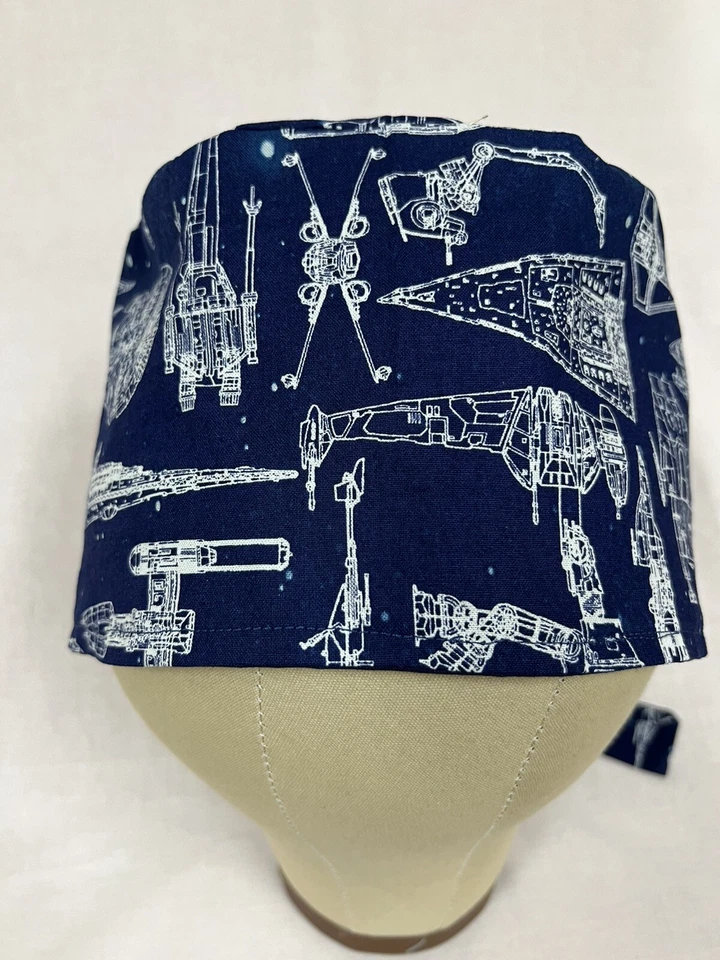 Men/Women Surgical Scrub Cap Lined SW Ships 100%  Cotton Cool Cap - Image 2 of 4