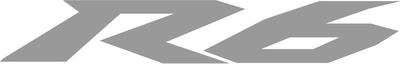 #374 (2) 6'' Yamaha Logo Racing Decal Sticker R6 600 GLOSS Silver Vinyl Drums 