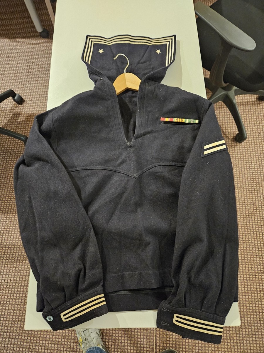 VINTAGE US Navy Sailor Jumper Wool Cracker Jack Shirt Jacket VINTAGE US Navy Sailor Jumper Wool Cracker Jack Shirt Jacket