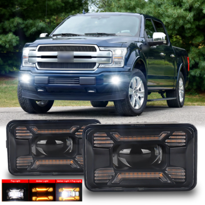 Kit De Opticos Con Led Ford F150 F-150 2015 2016 2017 Black | Cuotas