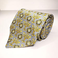 Gianni Versace Tie Vintage Medusa All Over Print Made in Italy Silk 58L 3 3/4W S