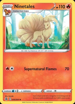 Pokemon Ninetales (30/286) Fusion Strike NM | eBay
