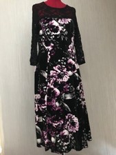 evening velour/lace dress size 12