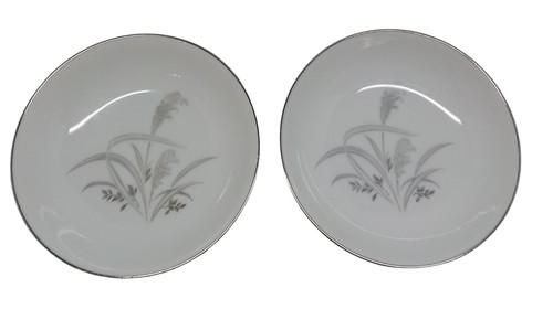 6er Set Wentworth China Silberweizen 5,5 Zoll Dessertschalen 7514 Japan Eterna Shape - Bild 3 von 7