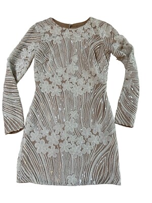 open lace back dress Dress the Population Womens Emery Dress, White, Large US at Amazon Women's  Clothing store main image 1