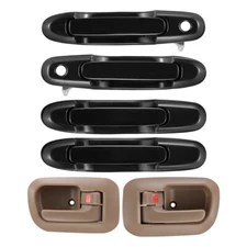 6Pcs For 98-03 Toyota Sienna Door Handles Inside Outside Front Rear Left Right