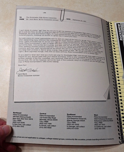 Films Incorporated 1981-1982 Catalog Theater Rental High School Movie Notebook - Picture 4 of 8