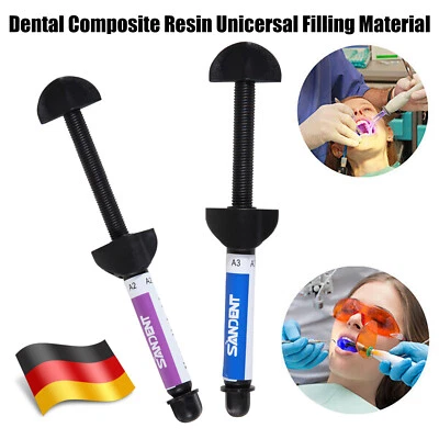 SANDENT Composito dentale universale ibrido fotopolimerizzabile A2 A3 kit di siringhe
