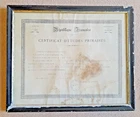 French School Certificate Antique Dated 1885 from Academie De Caen Framed  A1799