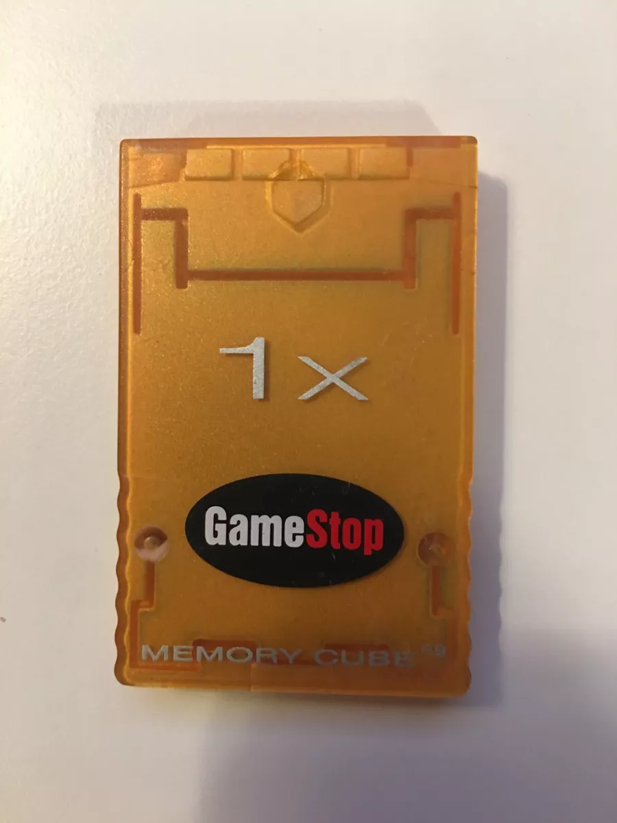 GameCube Memory Card Memory Cube 1x from GameStop 2004 Orange US Seller