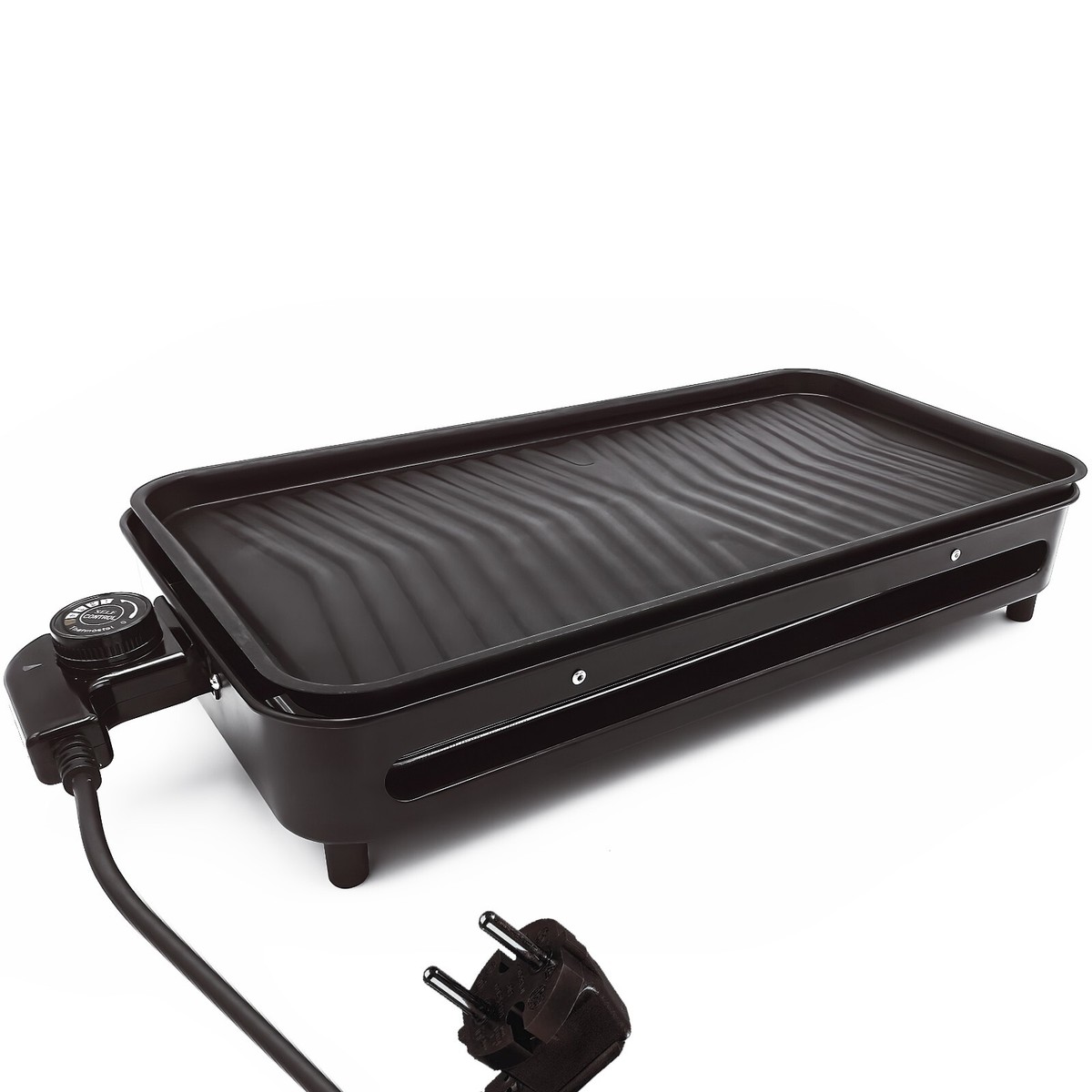 Barbecue Elettrico Da Tavolo 2000W Mihoho - Griglia Senza Fumo Per Interno/esterno, Regolazione Temperatura 6 Livelli