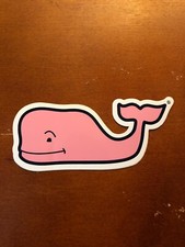 New Vineyard Vines Classic Pink Whale Sticker Laptop Yeti Car Decal