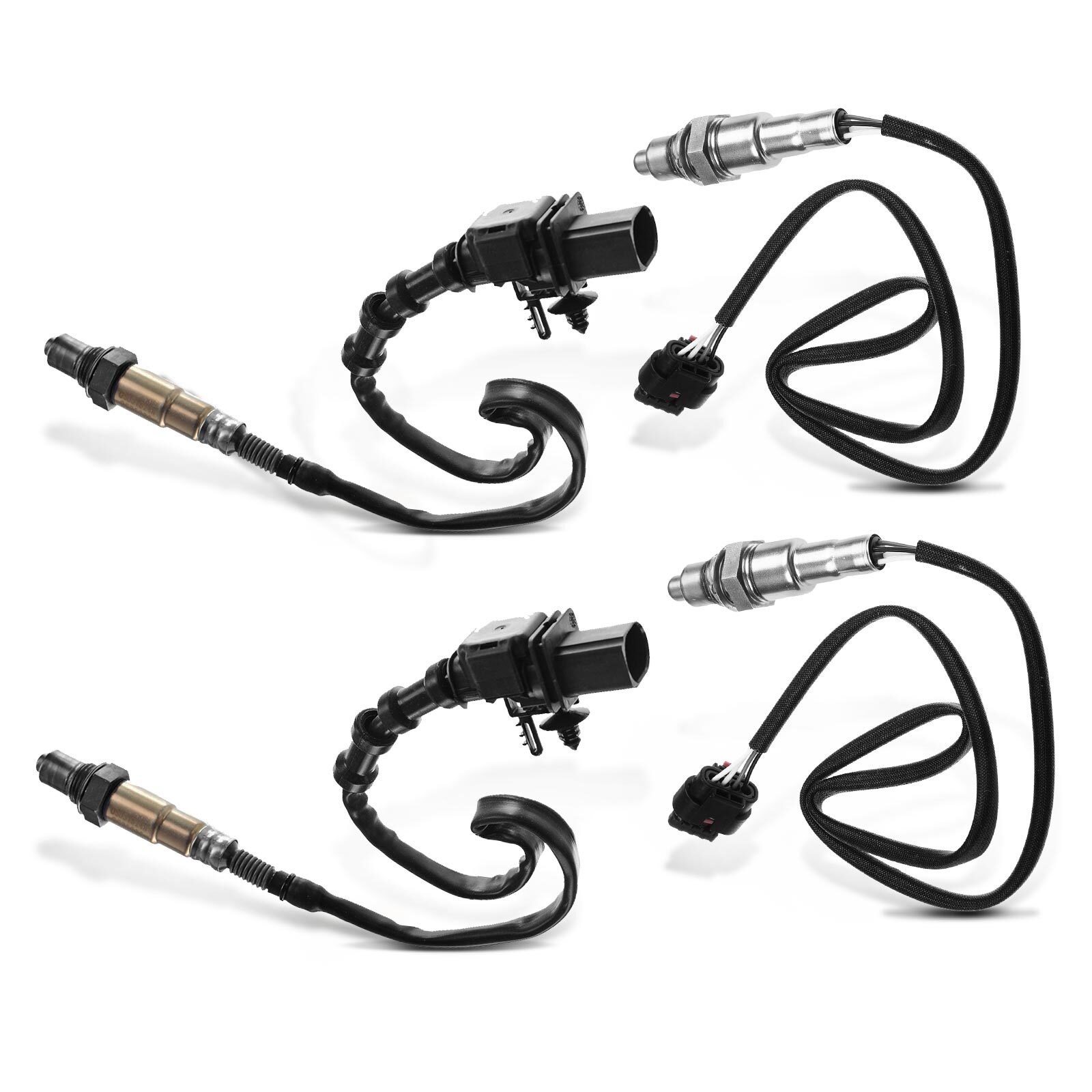 4pcs Upstream & Downstream O2 Oxygen Sensor for Ford GT 2017 2018 2019 2020 3.5L