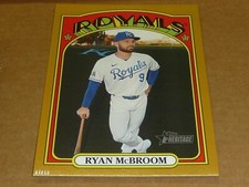 2021 Topps Heritage JUMBO GOLD 5 X 7 07/10 RYAN MCBROOM ROYALS #201