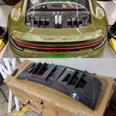 992 Gt3 Rear Engine FITS FOR CARBON FIBER REAR TRUNK ENGINE COVER PORSCHE 911 992 CARRERA ...