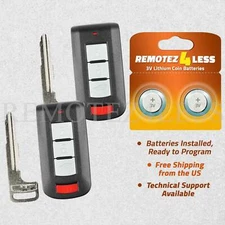 2 Remote For 2008 2009 2010 2011 2012 2013 2014 2015 2016 Mitsubishi Lancer Fob
