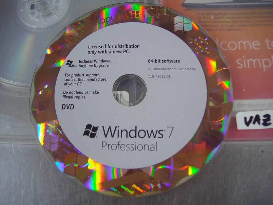 Microsoft Windows 7 Professional Full 64 bit DVD Version MS WIN PRO =NEW = - Image 4 of 4