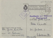 WW107-LUOGOTENENZA-ESERCITO Italiano-Dalla Pm 179 (Fishpond) To S.Severino