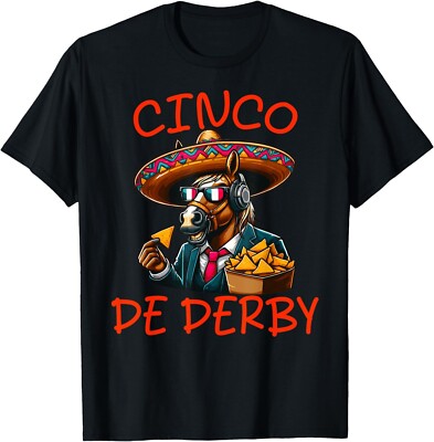 Cinco De Derby Ky, Horse Racing Derby Day, Cinco De Mayo T-Shirt , Unisex Tee