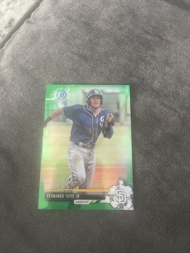 Fernando Tatis Jr. [Green Refractor] #BDC71 2017 Bowman Draft Chrome card
