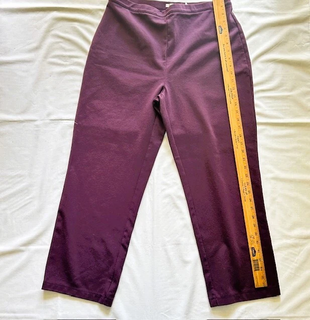 Pantalones de mujer Drapers & Damons grandes elásticos ciruela Foto 4 de 4