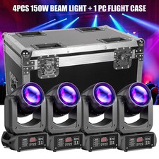 150W LED Beam Moving Head 18Prism Gobo Stage Light DMX dj Light with Flight Case