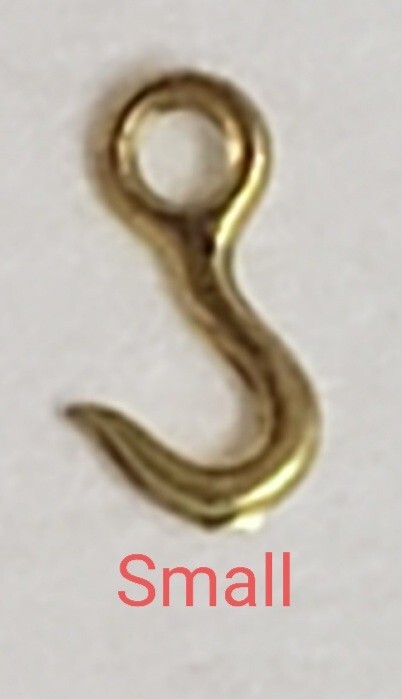 Scale Cargo/Rigging Hooks 4 Ships/Scratch Build 1 Lot=20 hooks Brass ...