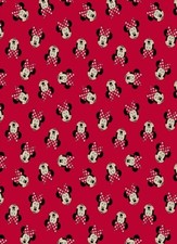 LINED WINDOW VALANCE CURTAIN 42 X 15 DISNEY MINNIE MOUSE BOW ON RED