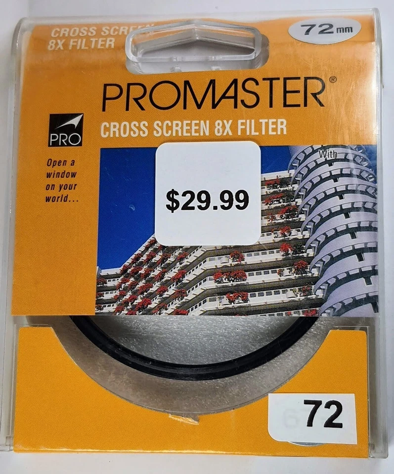 Pro 72mm CS 8x Cross Screen Star Effect Glass Lens Filter Japan P-72CS-GB E-72 - Image 2 of 4