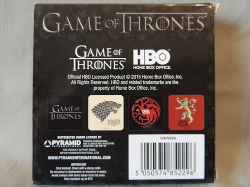 Game of Thrones new Badge set & 3 coasters official HBO 2015 - Picture 3 of 12