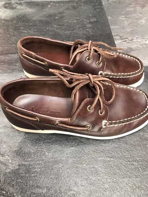 Polo Ralph Lauren Brown Leather Boat Deck Shoes summer UK