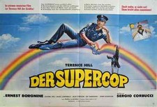 Terence Hill Ernest Borgnine DER SUPERCOP EA-Filmplakat A0 gefaltet 1980