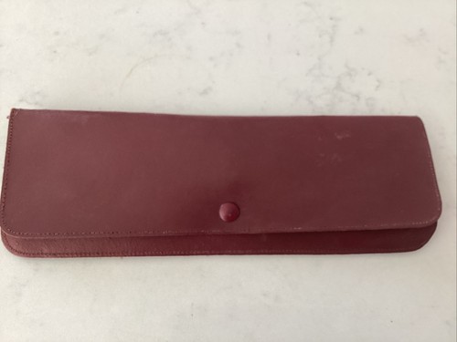 WISS PROFESSIONAL PINKING SHEARs 9 1/4” TAILOR SEWING SCISSORS ORIG LEATHER CASE - Picture 7 of 7