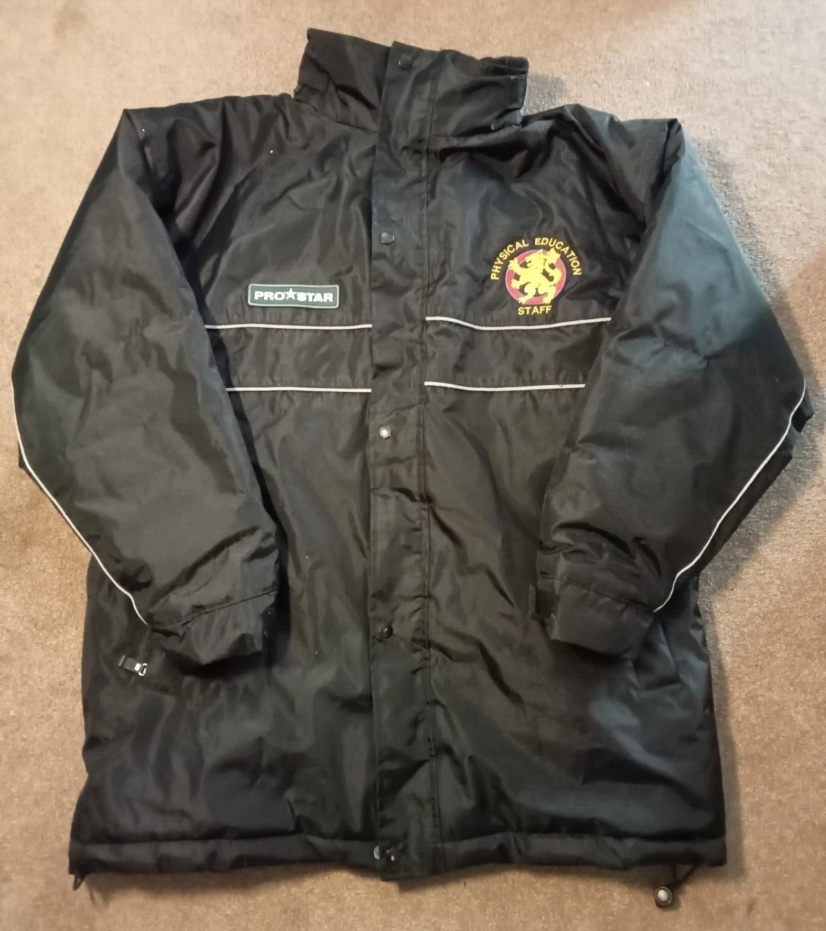 Prostar Mens Jacket Black M 38/40 Chest Quilted Lining